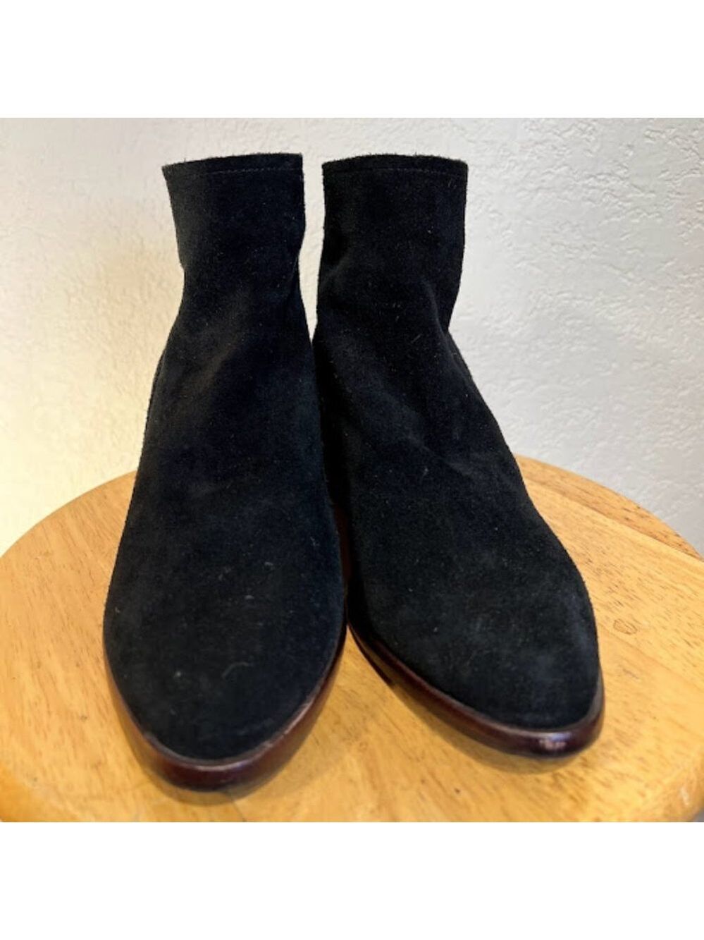 ANTONIO MELANI Black Suede Ankle Boots